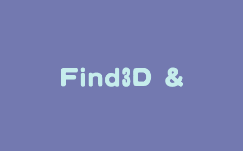 Find3D – 加州理工学院推出的3D部件分割模型