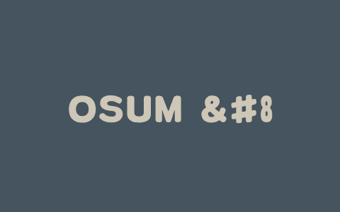 OSUM – 西北工业大学开源的语音理解模型